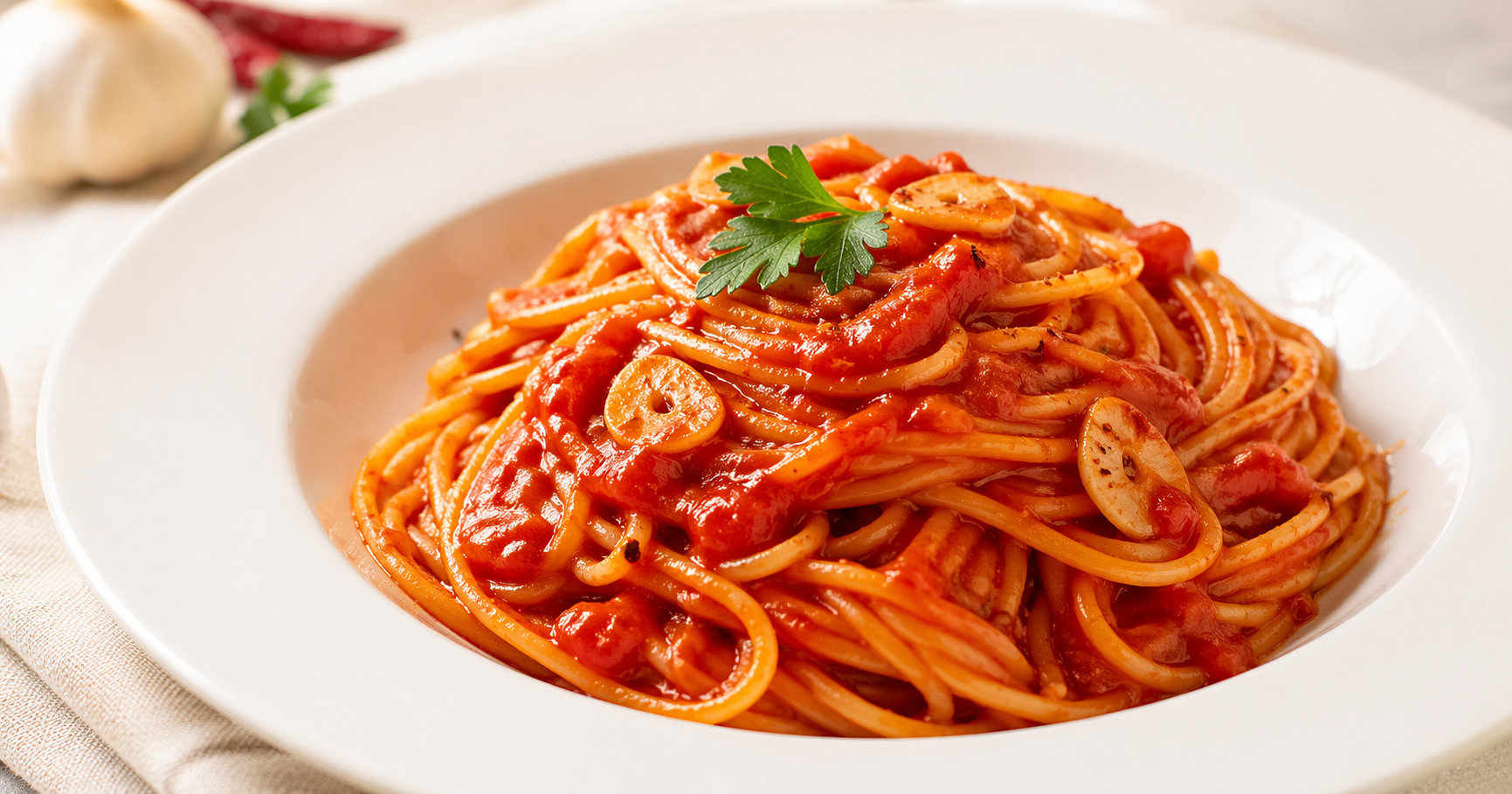 リュウジのトマトとにんにくのパスタ